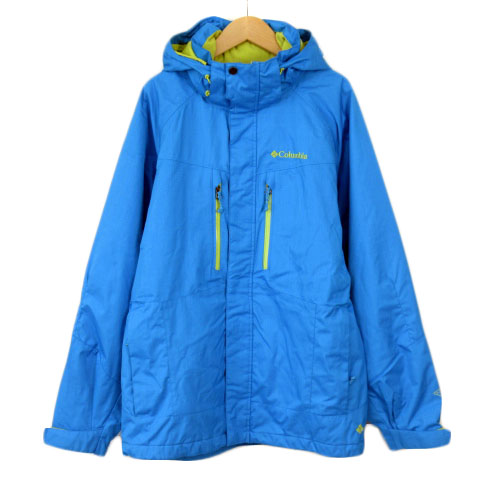コロンビア Columbia 211 Em4702 Omni Tech ジャケット マウンテンパーカー 中綿 ナイロン S 青 ブルー メンズ 176 ベクトルパーク
