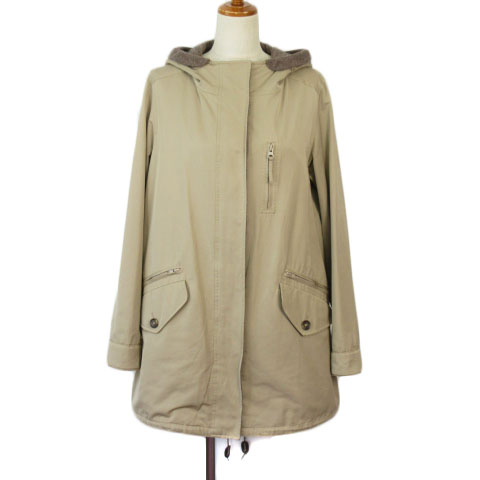 23区 オンワード樫山 ジャケット モッズコート 40 ベージュ レディース 176 ベクトルパーク