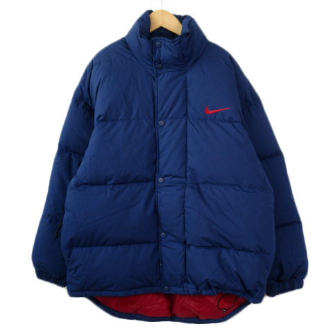 ナイキ NIKE 90s 銀タグ ダウンジャケット L 国内正規 紺 ネイビー 