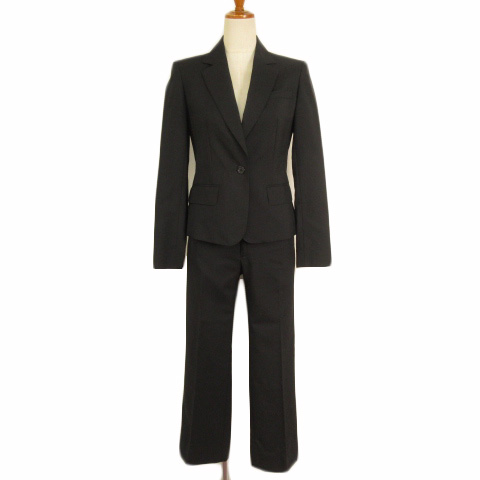 I M G N 洋服の青山 スーツ 3点セット ジャケット パンツ スカート ウール 7 黒 ブラック レディース 176 ベクトルパーク