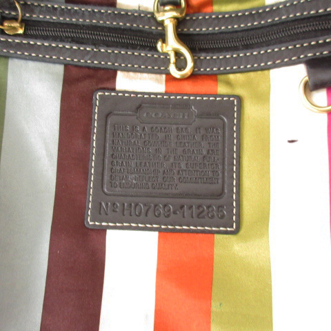 コーチ COACH 11285 バッグ エルゴ レザー トート 黒 ブラック