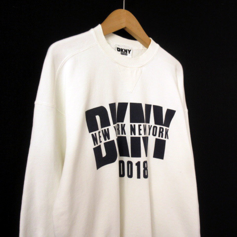ダナキャランニューヨーク DKNY JEANS 90s USA製 トレーナー クルー 