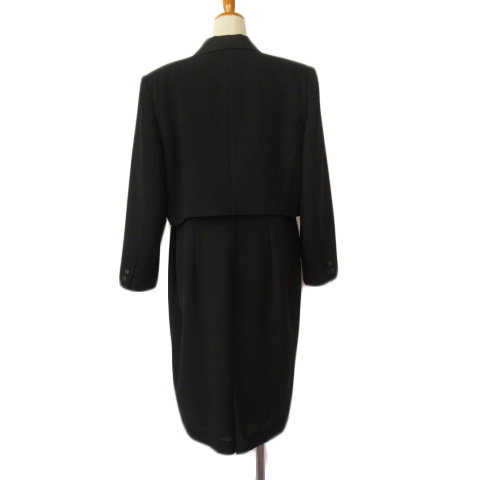 美品】スーツセレクト ブラックフォーマル SUPER 100'S 無地 L A6 WEB限定/OUTLET】【SL】【春夏】1釦シングル スカートスーツ