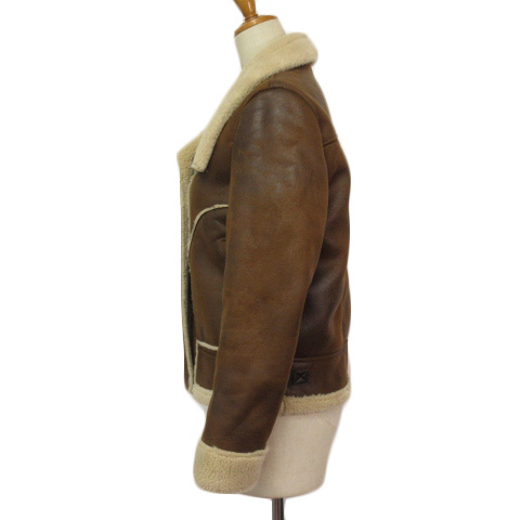 ZARA ムートンジャケット　XS ブラウン 中古・古着通販】ZARA (ザラ) フェイクムートンジャケット