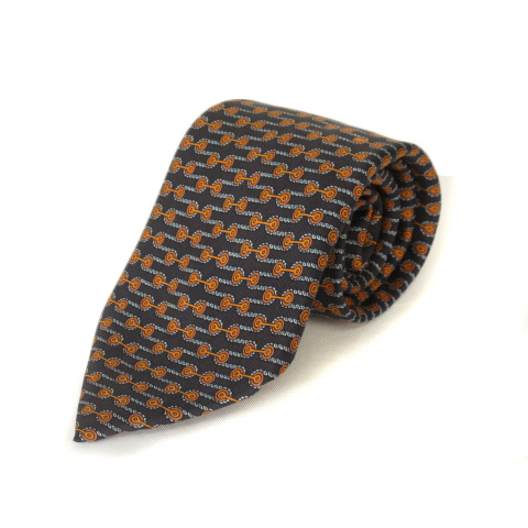 極美品■HERMES　エルメス　ネクタイ　千鳥格子チェック　ペイント柄 エルメス)ヘヴィシルクタイ 8《ダーリン》ハート柄ネクタイ