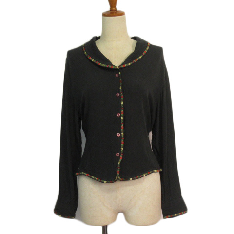 ケンゾー KENZO ヴィンテージ ブラウス シャツ 刺繍 レーヨン M  