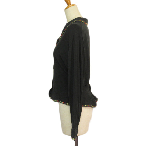 ケンゾー KENZO ヴィンテージ ブラウス シャツ 刺繍 レーヨン M  