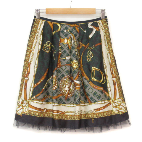 Lois crayon スカーフ柄　スカート Lois crayon スカーフ柄 スカート