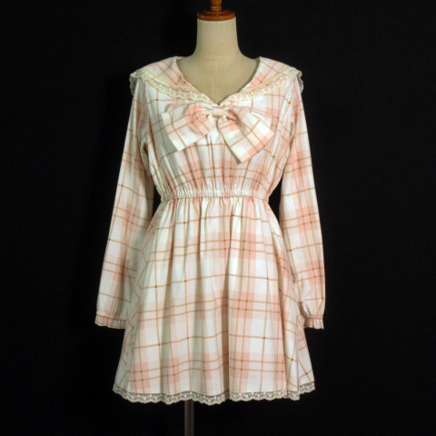 リズリサ LIZLISA チェックエプロンワンピース 半袖 リズリサ LIZ LISA