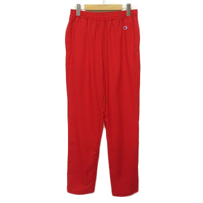 Champion　チャンピオン トラックパンツ レッド ストライプ入り Champion チャンピオン メンズ ロングパンツ ジャージ トラック