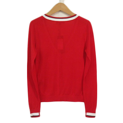 未使用品 トミーヒルフィガー TOMMY HILFIGER カーディガン ニット V 