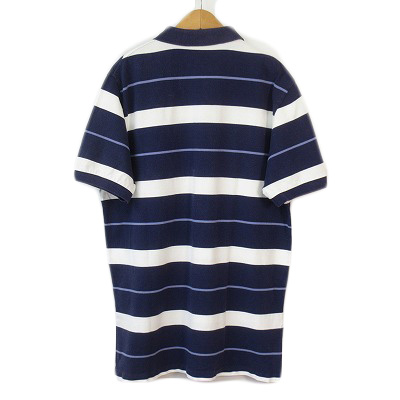 未使用　POLO RALPH LAUREN ポロシャツ L ネイビー　ボーダー ポロ バイ ラルフローレン Polo by Ralph Lauren ポロシャツ