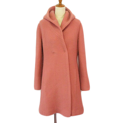 【中古】ピノーレ PINORE 50th LIMITED EDITION コート フード ウール 38 ピンク レディース ピノーレ PINORE 50th LIMITED EDITION コート フード ウール 38