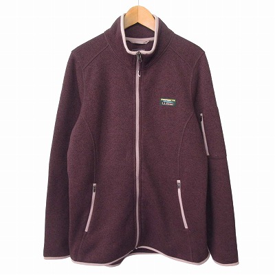 エルエルビーン L.L.BEAN セーターフリースフルジップジャケット L 紫 