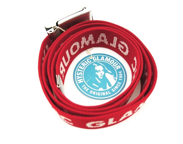 未使用ヒスミニ★HYSTERIC GLAMOUR ロゴガチャベルト 赤 未使用品 ヒステリックグラマー HYSTERIC GLAMOUR ベルト テープ