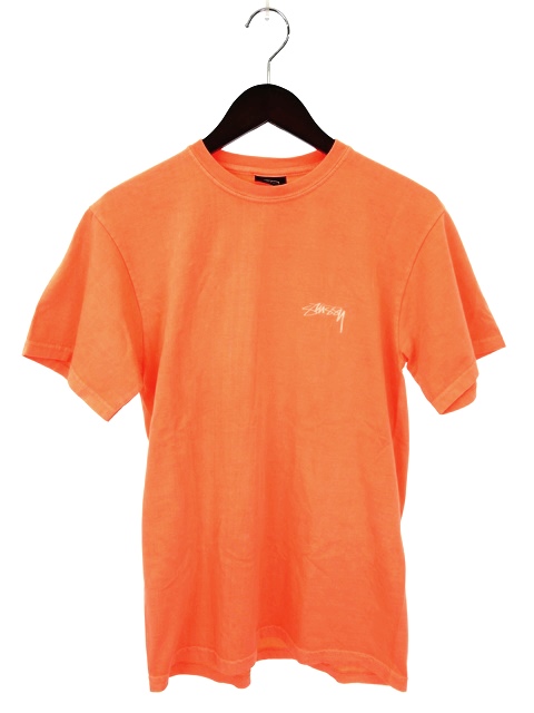 未使用品 ステューシー STUSSY Tシャツ 半袖 プリント ネオン