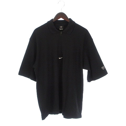 ナイキゴルフ NIKE GOLF シャツ 半袖 ゴルフウエア ハーフジップ ロゴ 