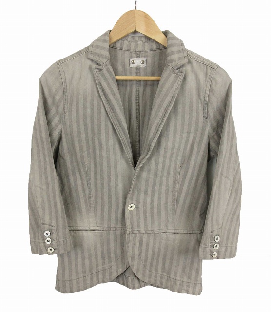 DIESEL テーラードジャケット L グレー/ストライプ DIESEL テーラードジャケット グレー ストライプ 【公式通販】