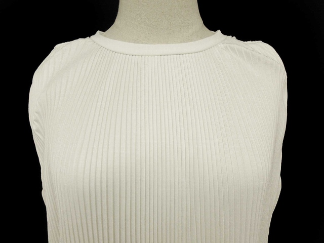 マウジー Moussy ワンピース ロング ノースリーブ プリーツ F 白 ホワイト Kyz299 レディース 1 ベクトルパーク