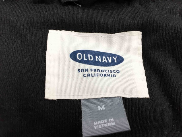 オールドネイビー Old Navy ベスト 中綿 フード フェイクファー M 黒 ブラック Hm35 メンズ 1 ベクトルパーク