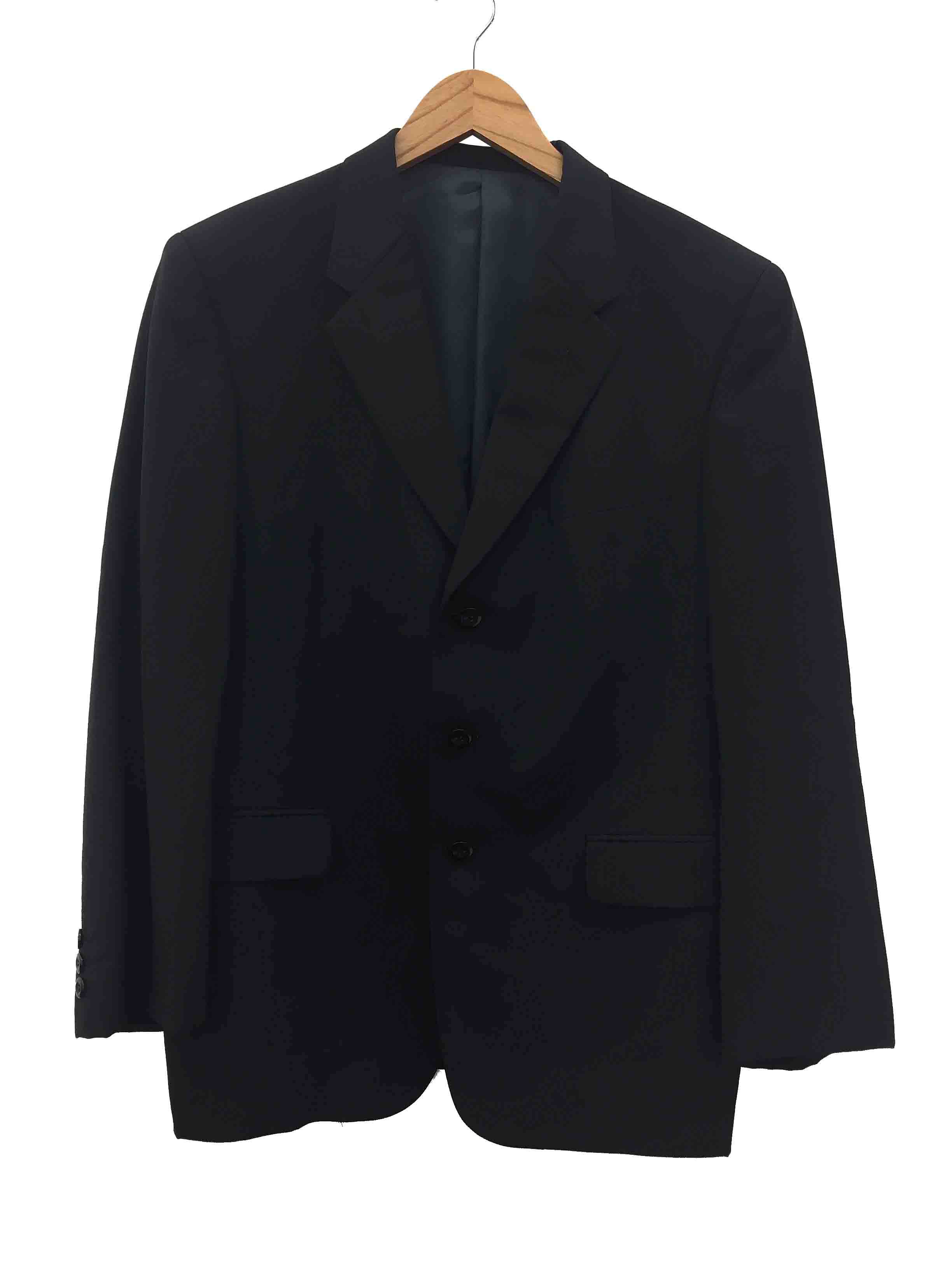 ランバン LANVIN ジャケット テーラード ウール 紺 ネイビー /AN39 