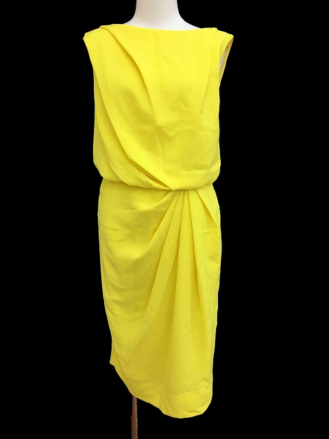 ダイアグラム グレースコンチネンタル Diagram Grace Continental ワンピース ロング ノースリーブ 黄 イエロー Af レディース 1 ベクトルパーク