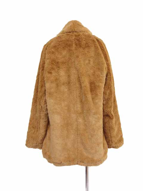 エモダ EMODA コート ジャケット ファー ミディアム F キャメル /YC5