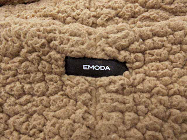 エモダ EMODA コート ジャケット ファー ミディアム F キャメル /YC5