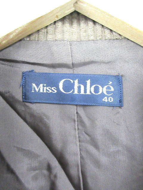 ミスクロエ miss chloe ジャケット テーラード コーデュロイ 長袖 40  