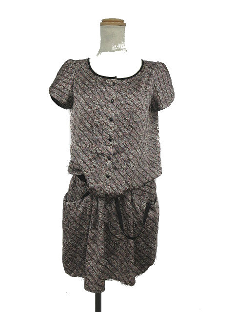 フリージアバイフリーズマート Freesia By Free S Mart ワンピース 花柄 ミニ 半袖 M ピンク Rt5 レディース 1 ベクトルパーク