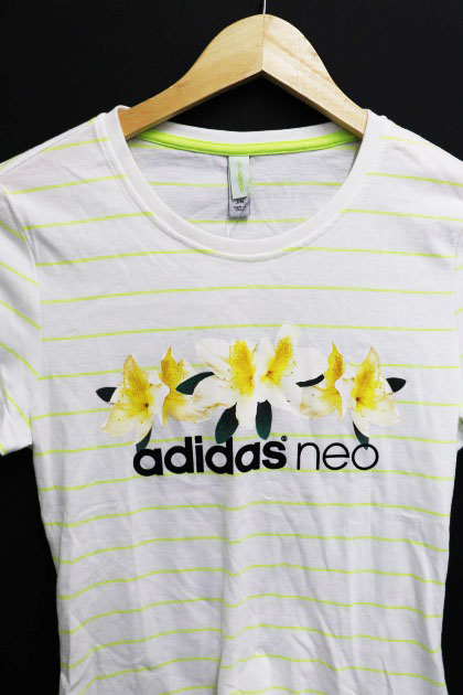 アディダスネオ Adidas Neo Tシャツ カットソー ボーダー 半袖 プリント 花柄 M 黄色 白 イエロー ホワイト Th400 レディース 1 ベクトルパーク アディダスネオ Adidas Neo Tシャツ カットソー ボーダー 半袖 プリント 花柄 M 黄色 白 イエロー ホワイト Th400 レディース 1 ベクトルパーク
