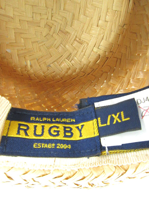 ラルフローレン ラグビー RALPH LAUREN RUGBY 帽子 麦わら帽子