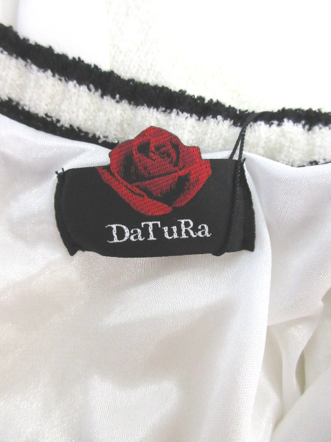 ダチュラ Datura ワンピース ニット ひざ丈 ノースリーブ F 白 ホワイト Mk24 レディース 1 ベクトルパーク