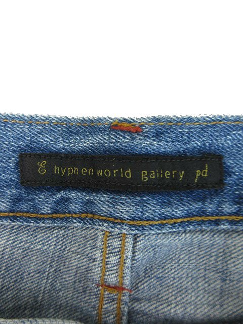 イーハイフンワールドギャラリー E Hyphen World Gallery Pd パンツ ショート デニム ジップフライ M 青 ブルー M2o14 レディース 1 ベクトルパーク