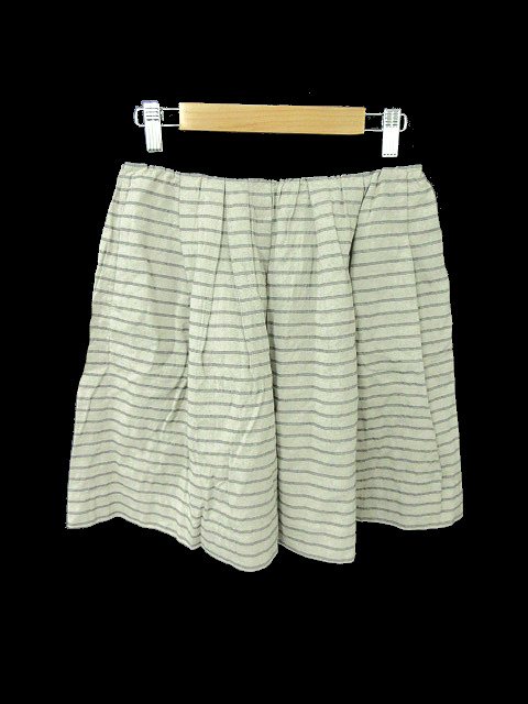 ニコアンド Niko And スカート フレア ひざ丈 ボーダー ベージュ Si9 レディース 1 ベクトルパーク