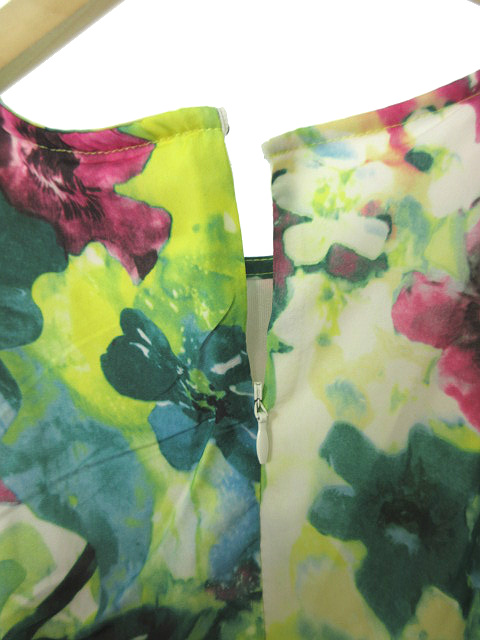 未使用品 グレイル Grl ワンピース ノースリーブ ミニ 総柄 M 黄色 イエロー Y2i5 レディース 1 ベクトルパーク