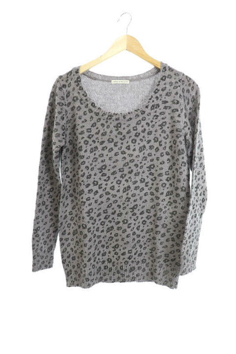 コンティニュエ デ ナイスクラップ Continuer De Nice Claup ワンピース 長袖 ミニ レオパード柄 F グレー Rt19 レディース 1 ベクトルパーク