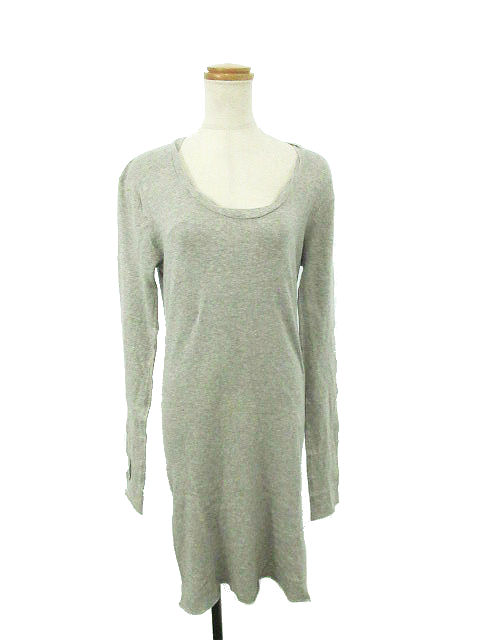 フルネルソン Fullnelson ワンピース ひざ丈 長袖 M グレー Yk28 レディース 1 ベクトルパーク