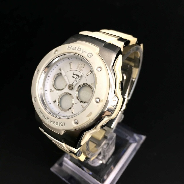 カシオ（CASIO）Baby-G MSG-300C-7B1JF【新品未使用】 Casio Baby-G MSG 300C Digital Womans Watch White Pink Needs