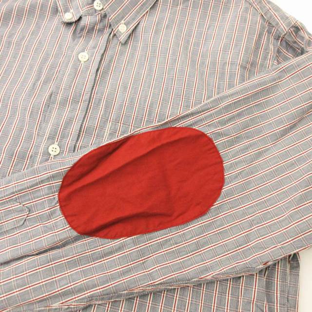 新品 HEAD PORTER PLUS エルボーパッチシャツ ヘッドポーター