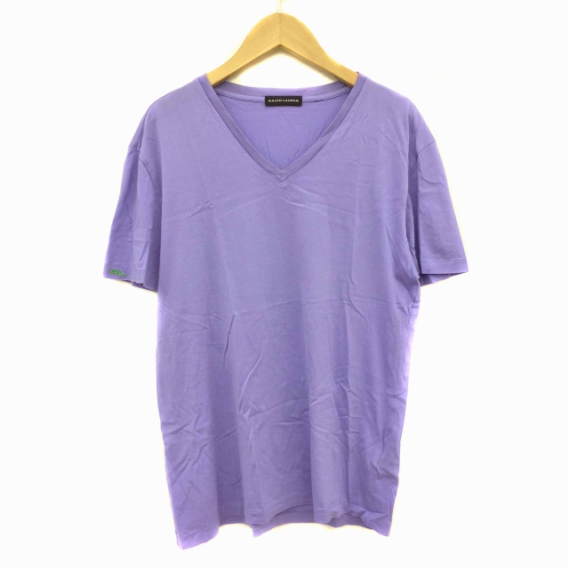 ラルフローレン Ralph Lauren Tシャツ カットソー 半袖 Vネック 紫 パープル メンズ 191 ベクトルパーク
