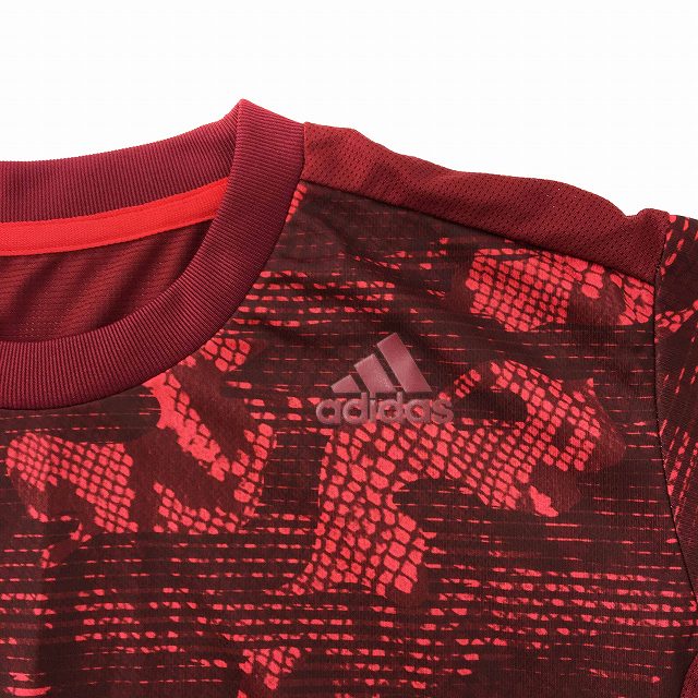 アディダス adidas Tシャツ カットソー climacool 半袖 総柄 S