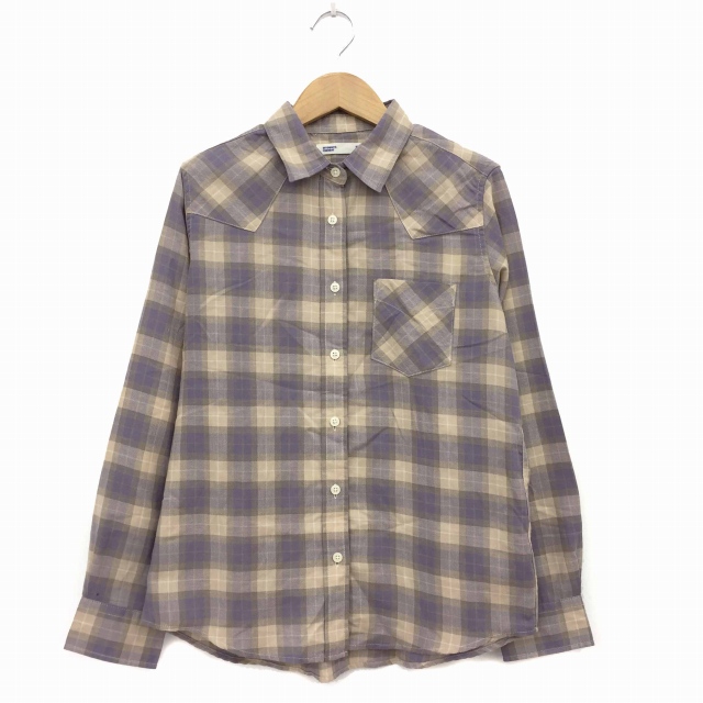 セブンデイズサンデイ Sevendays Sunday シャツ 長袖 チェック M 紫 パープル Ggg レディース 191 801811010210 ベクトルパーク