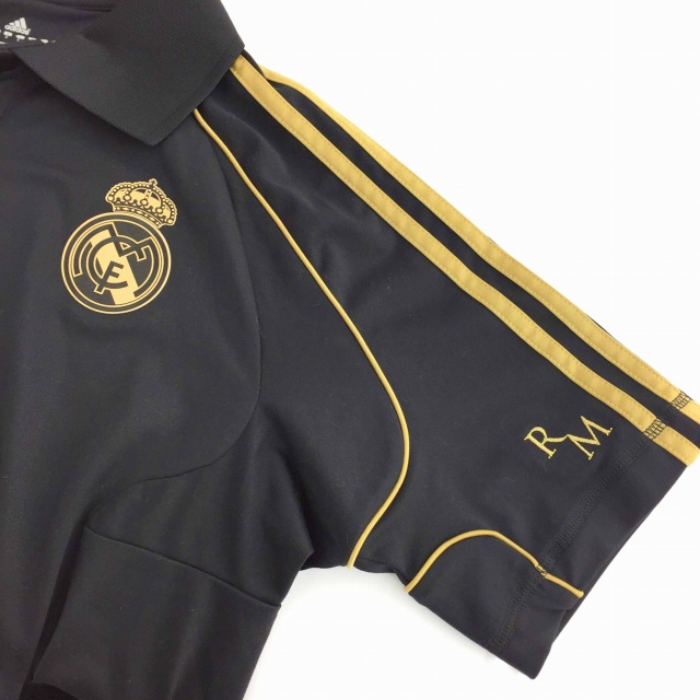 【タグ付き・未使用品】adidas Real Madrid ポロシャツ 黒 adidas レアルマドリード ポロシャツ 22/23 2022 2023 大人