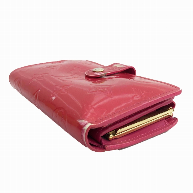 【美品】 ルイヴィトン ヴェルニ がま口 折り財布　袋付き LOUIS VUITTON ルイヴィトン ヴェルニ がま口 二つ折り財布 ウォレット