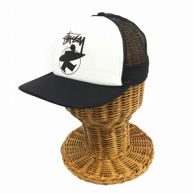 ステューシー STUSSY キャップ メッシュ ロゴ ONE 黒 ブラック