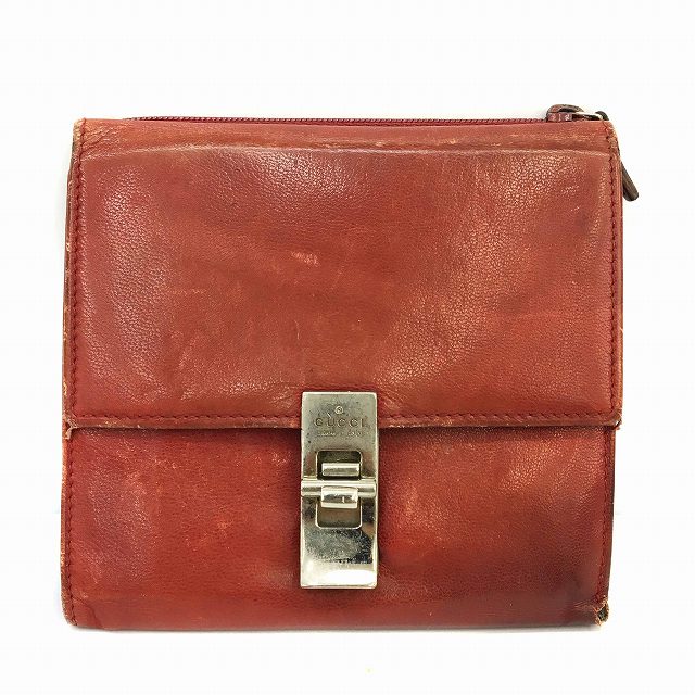 グッチ Gucci 財布 三つ折り レザー 赤 レッド 035 0416 2144 メンズ 191 ベクトルパーク