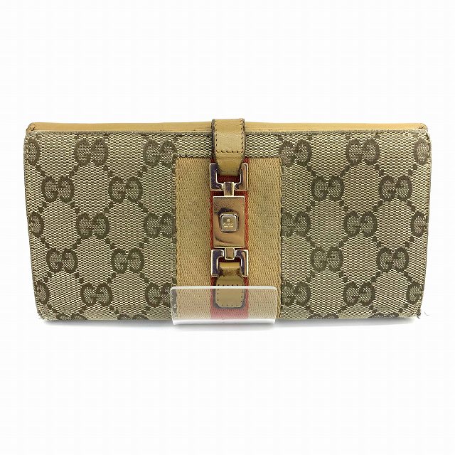 GUCCI 長財布 GG ジャッキー キャンバス