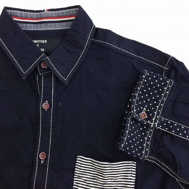 アナザーサイドスクエア Anothersidesquare シャツ 七分袖 Xl 紺 ネイビー Ko メンズ 191 ベクトルパーク アナザーサイドスクエア Anothersidesquare シャツ 七分袖 Xl 紺 ネイビー Ko メンズ 191 ベクトルパーク