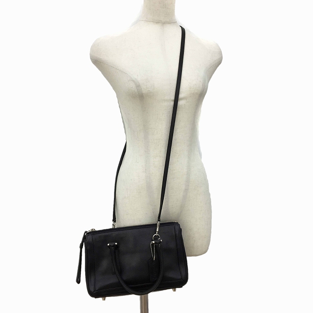 コーチ COACH バッグ ハンド ショルダー ミニ 2WAY 黒 ブラック 9421 